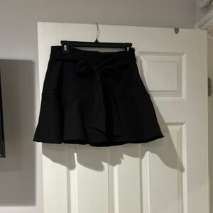 Zara Black Skirt with Bow Detail size l